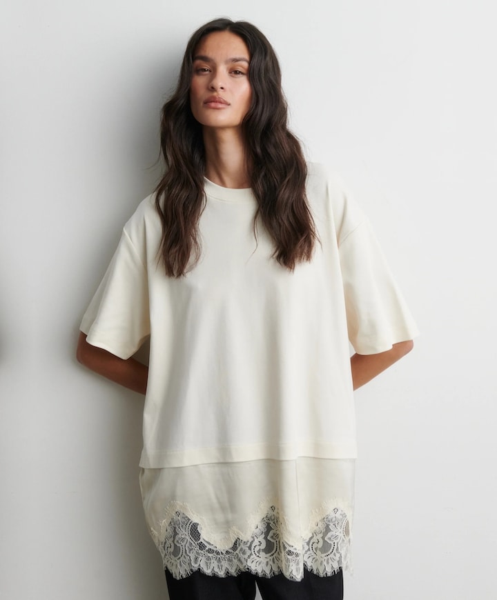 Dames T-shirt ecru