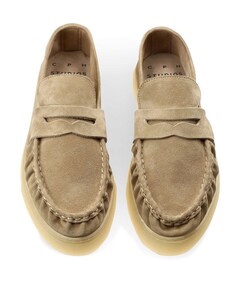 heren moccasins beige