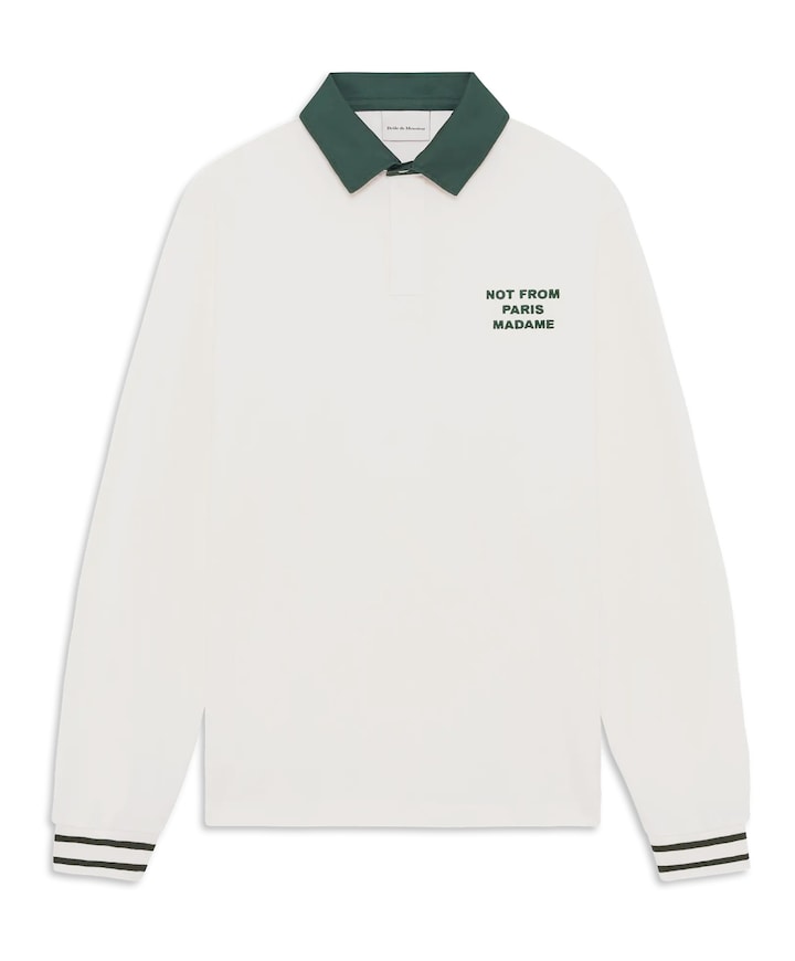 Heren polo ecru