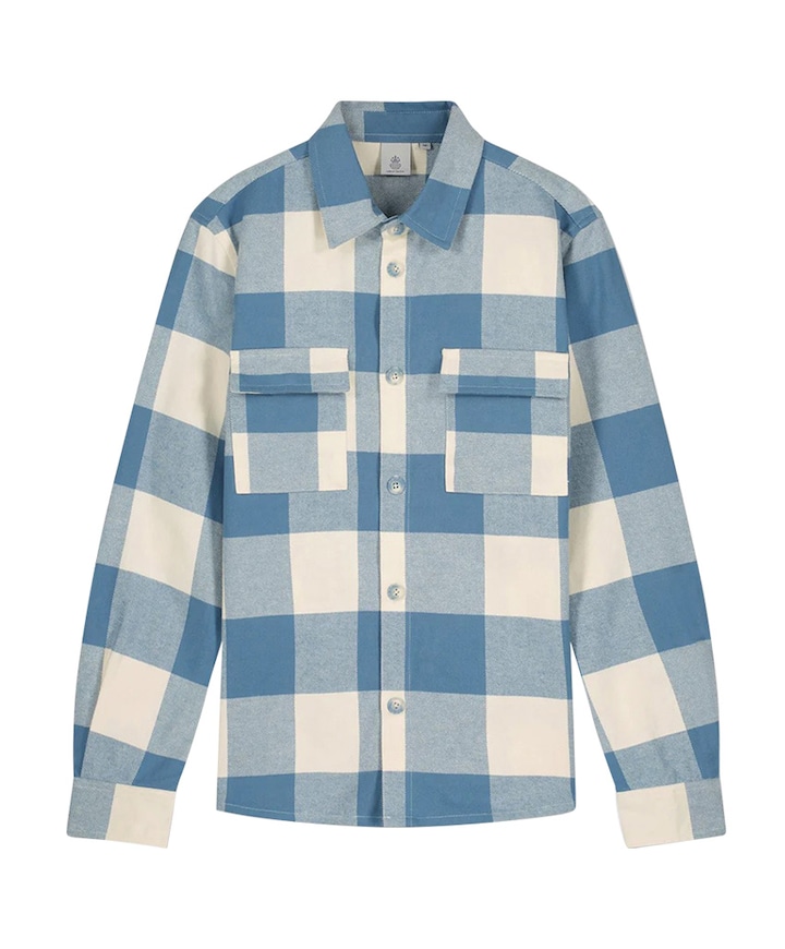 Overhemd lange mouw blauw