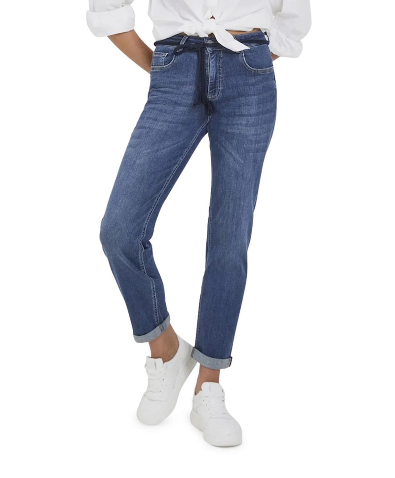 Fraternel Dames Jeans Broek relaxed loose fit Blauw S Fraternel Dames Jeans Broek relaxed loose fit Blauw S