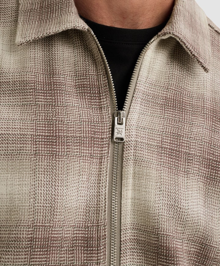 Heren overshirt grijs