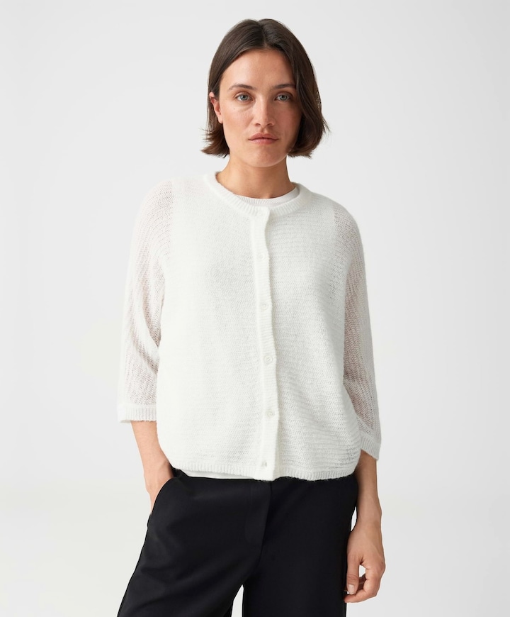 Dames vest ecru