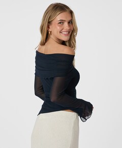 Blouse blauw
