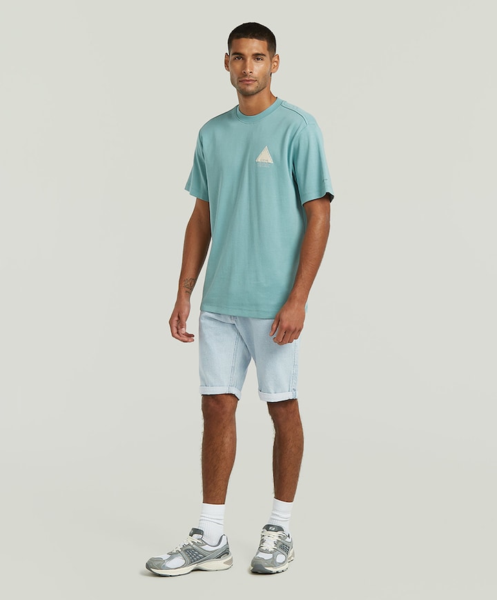 Heren T-shirt blauw