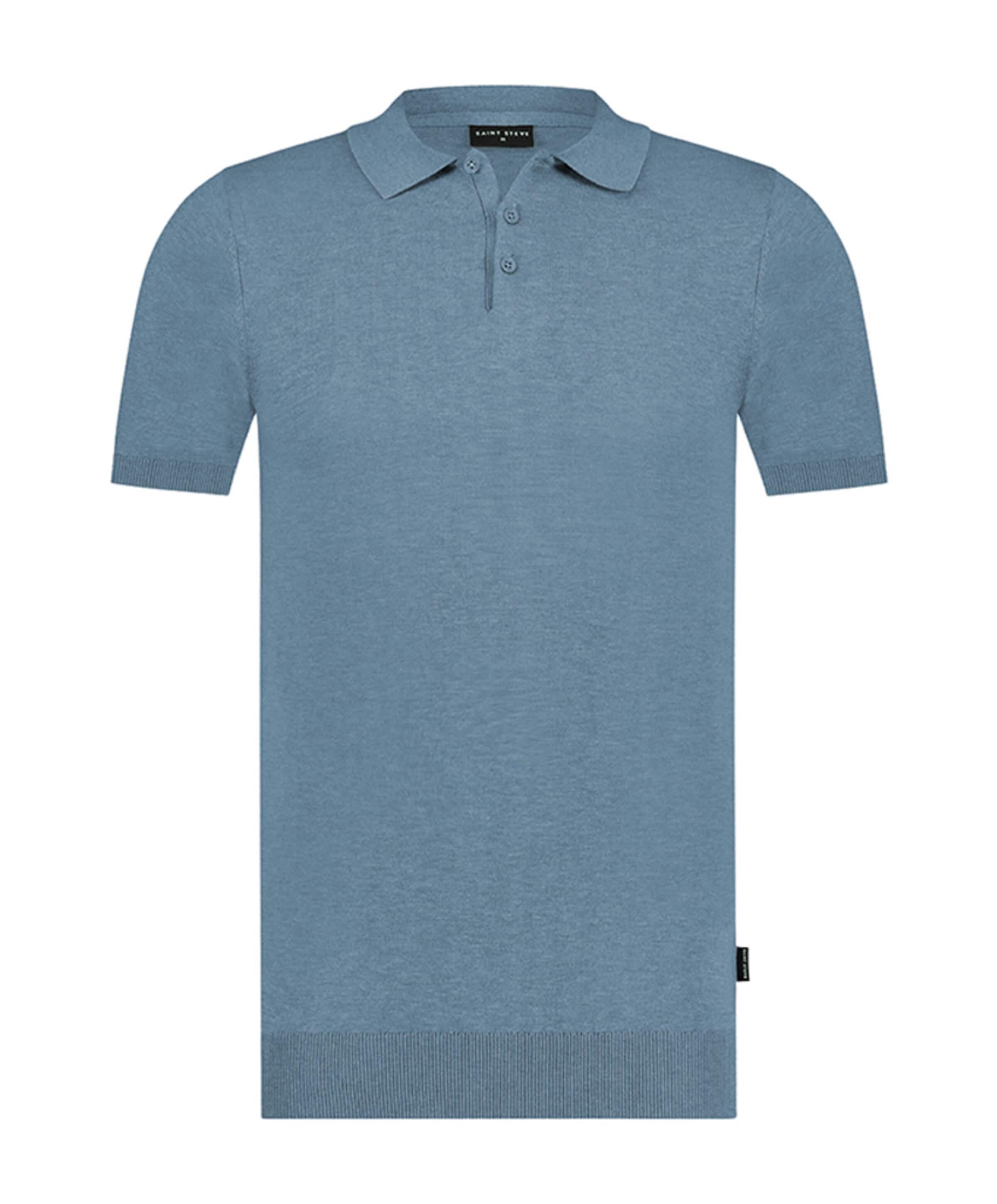 Heren polo blauw
