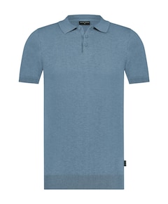 Heren polo blauw