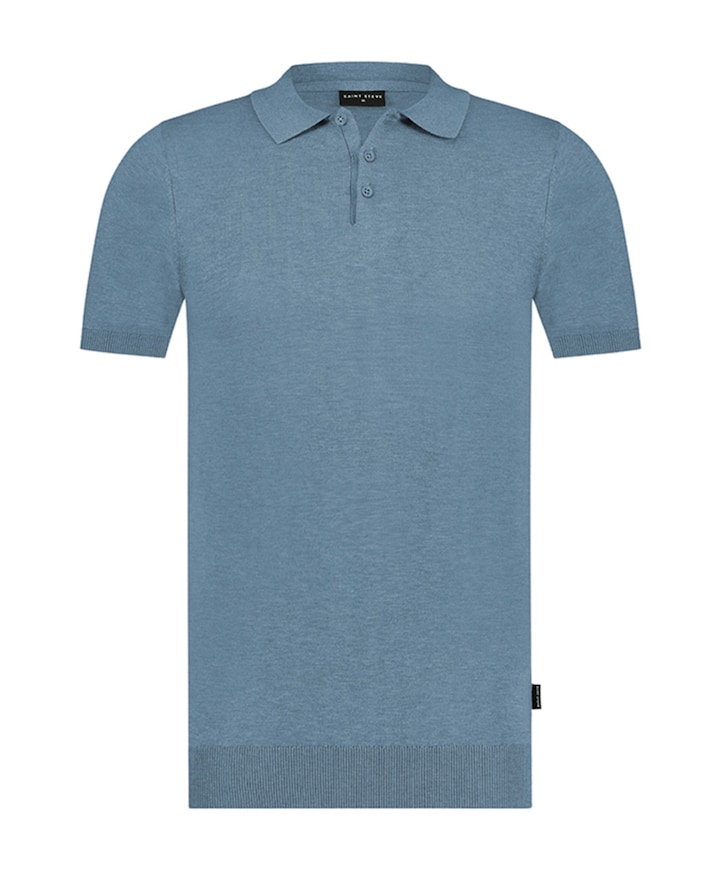 Heren polo blauw
