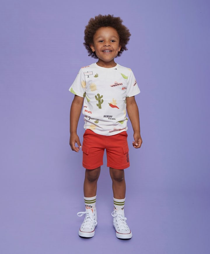 Jongens korte broek rood