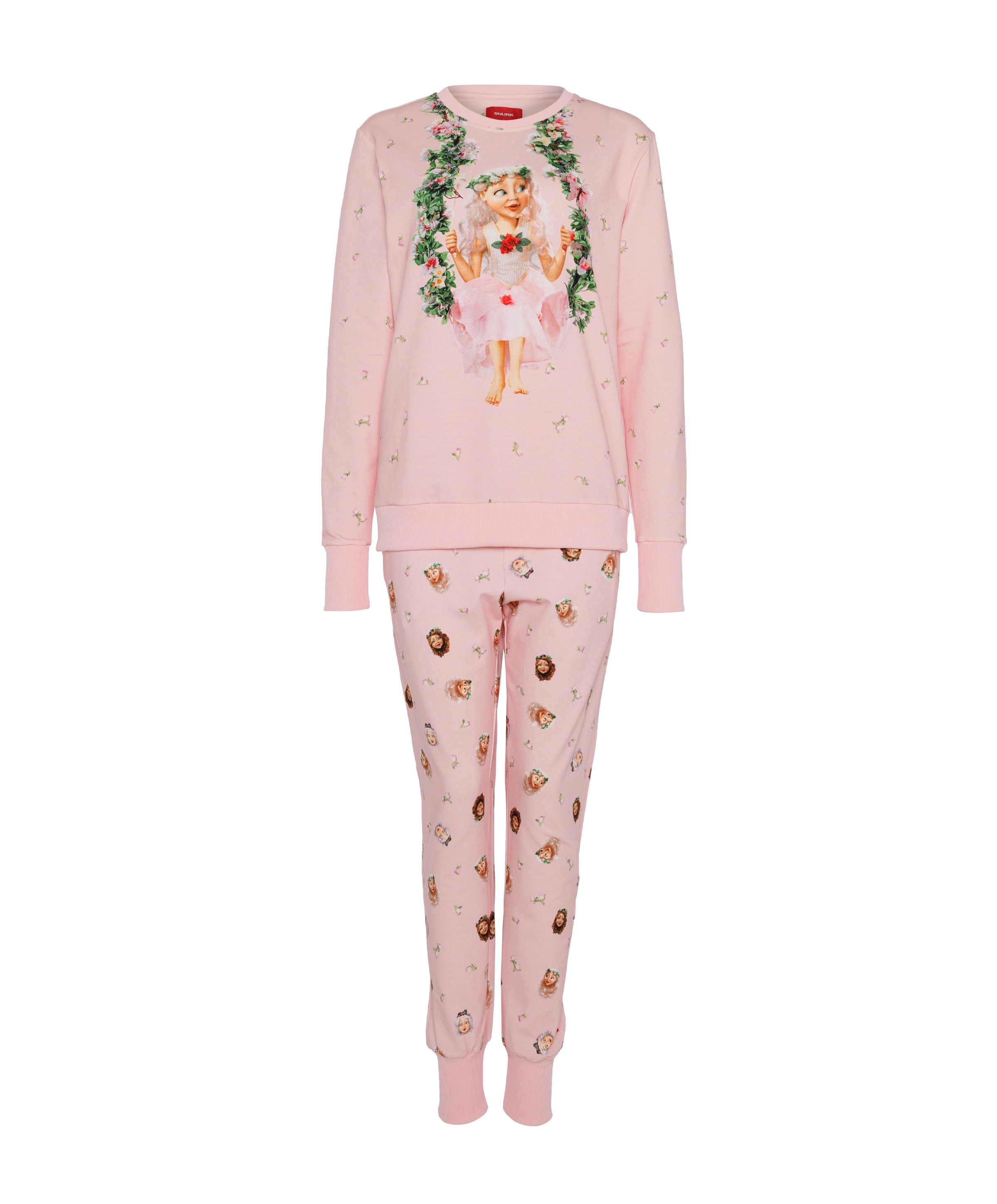 Dames pyjamaset Efteling roze