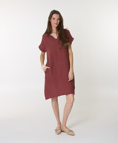 Dames jurk brique