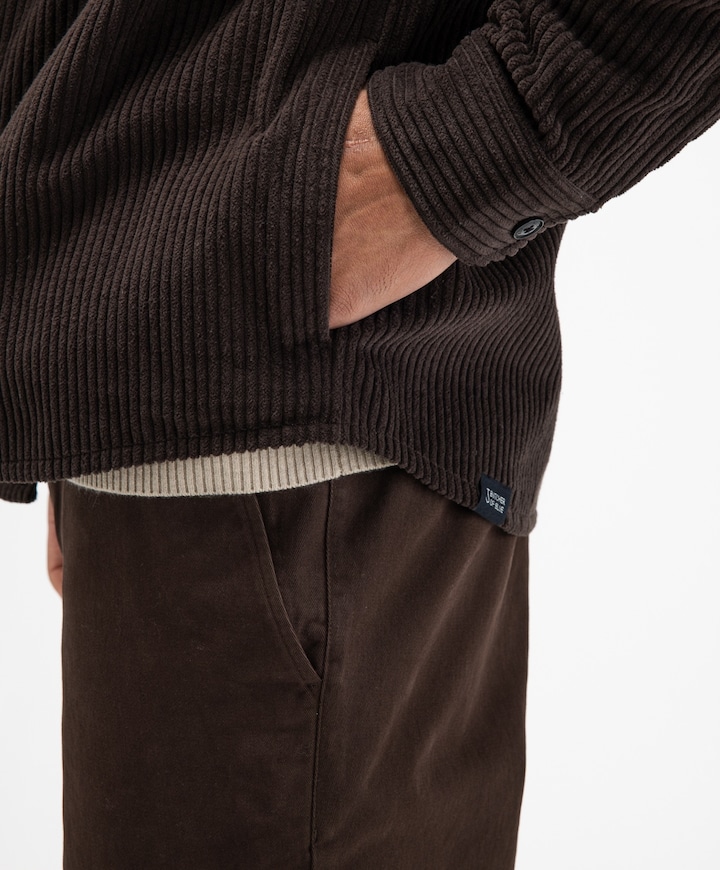 Heren overshirt bruin