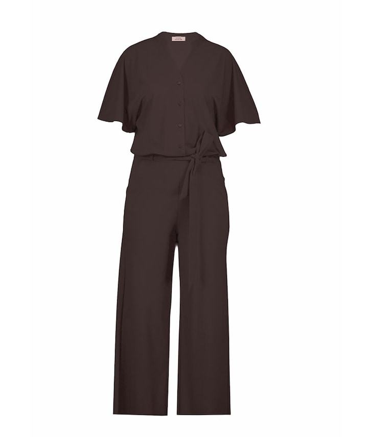 Maggie dames jumpsuit bruin