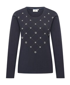 Dames longsleeve blauw