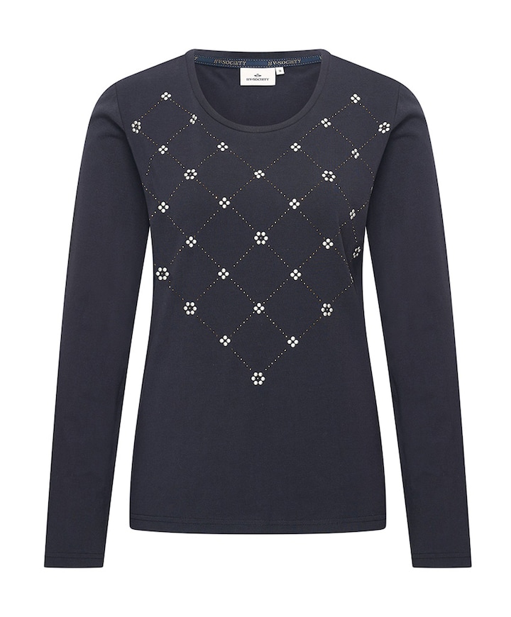 Dames longsleeve blauw