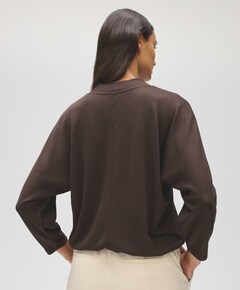 Dames longsleeve bruin