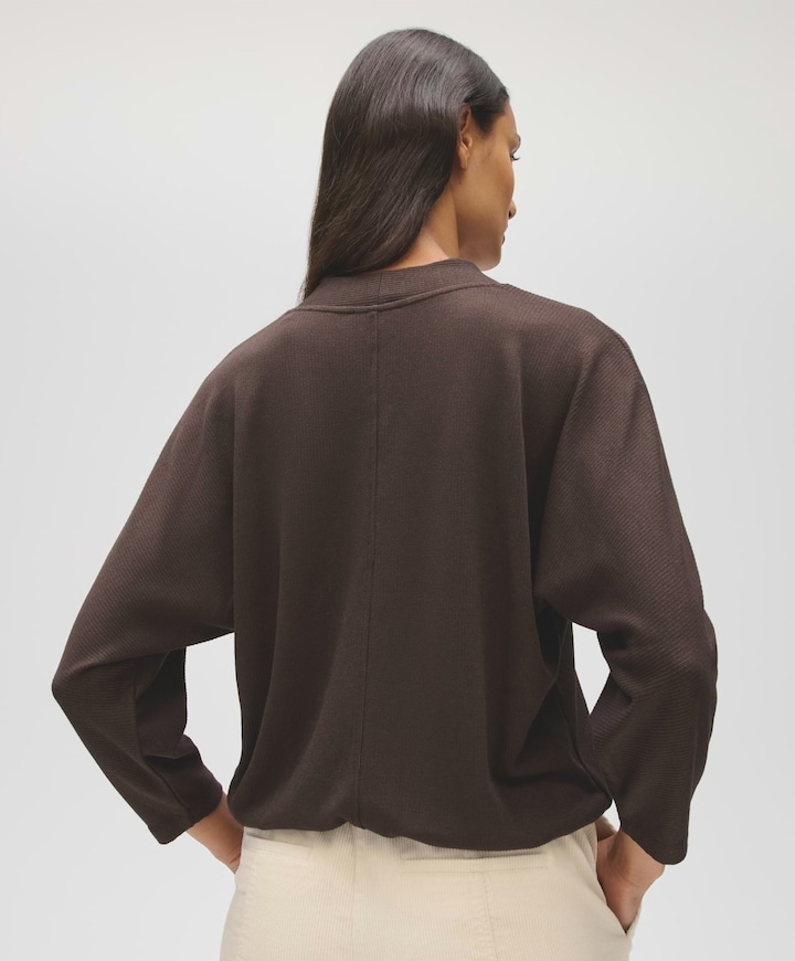 Dames longsleeve bruin