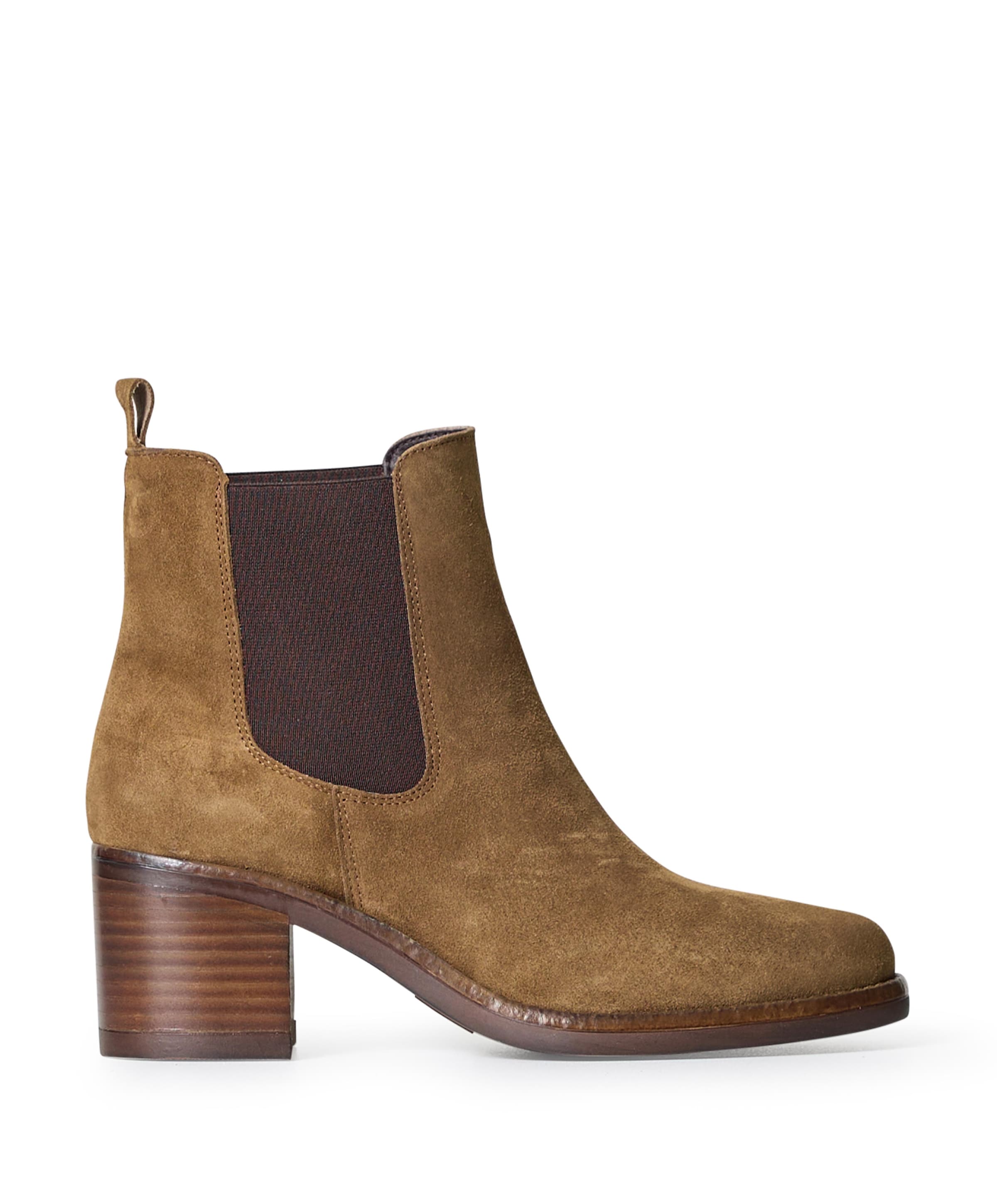 dames enkellaarzen bruin