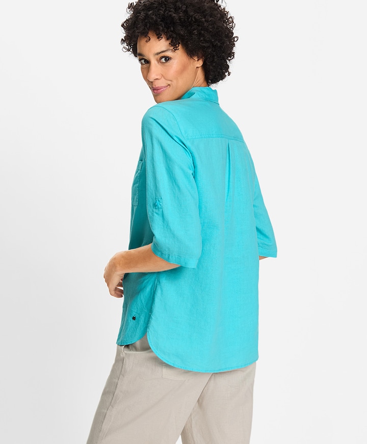 Blouse blauw