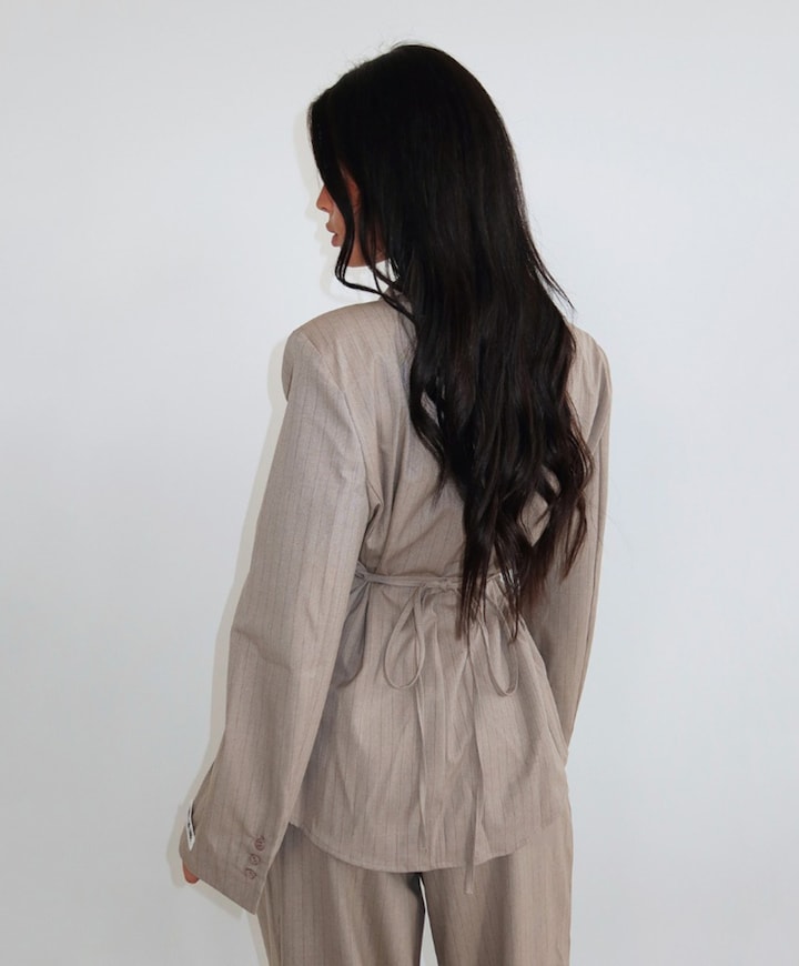Dames blouse beige