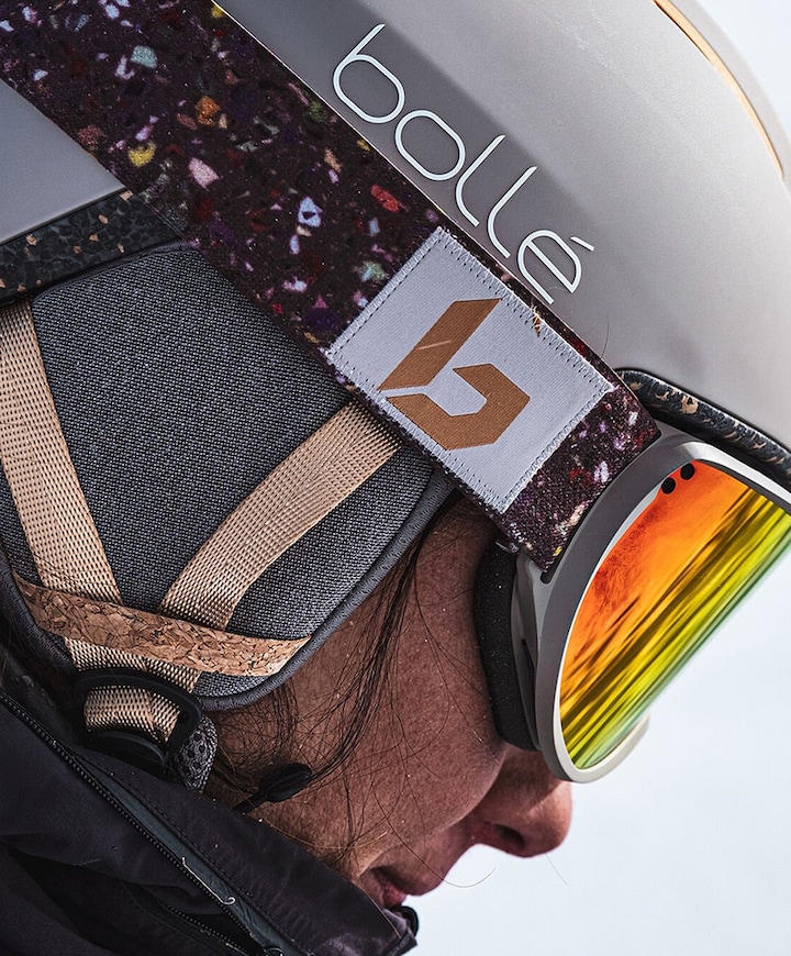 Skihelm uniseks grijs