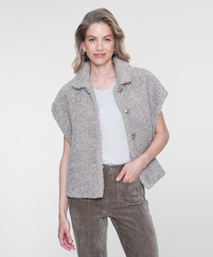 Dames gilet beige
