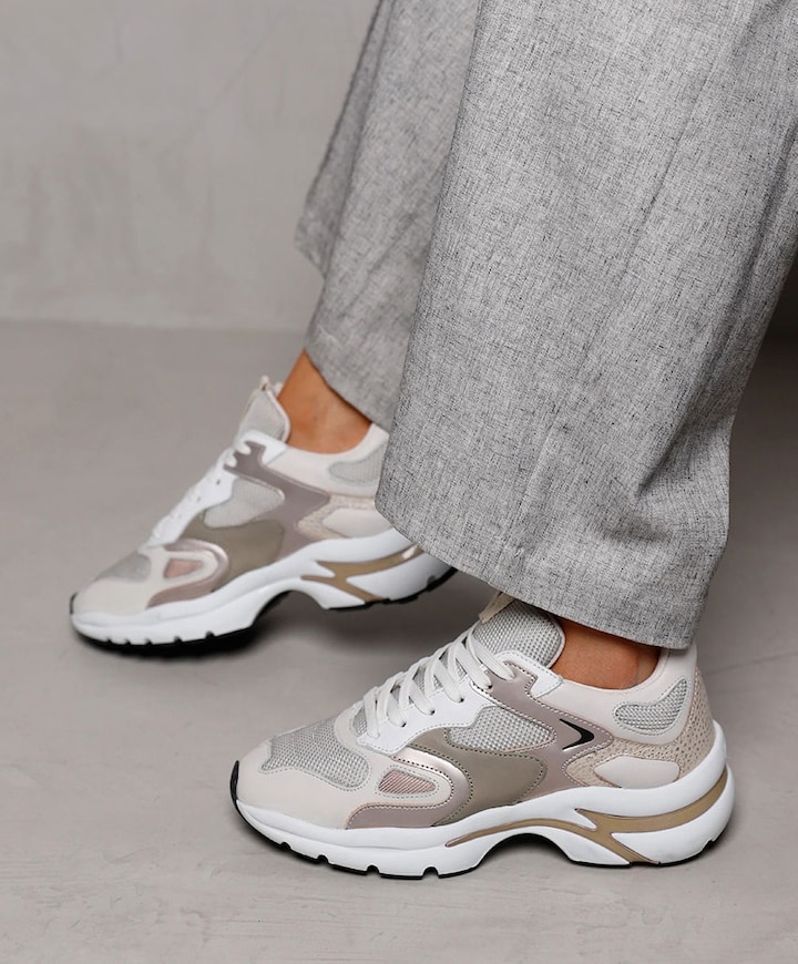 Vesper Due dames sneakers beige