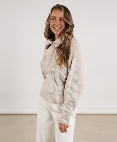 Dames trui beige