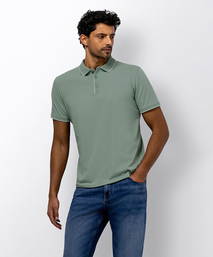 Heren polo groen