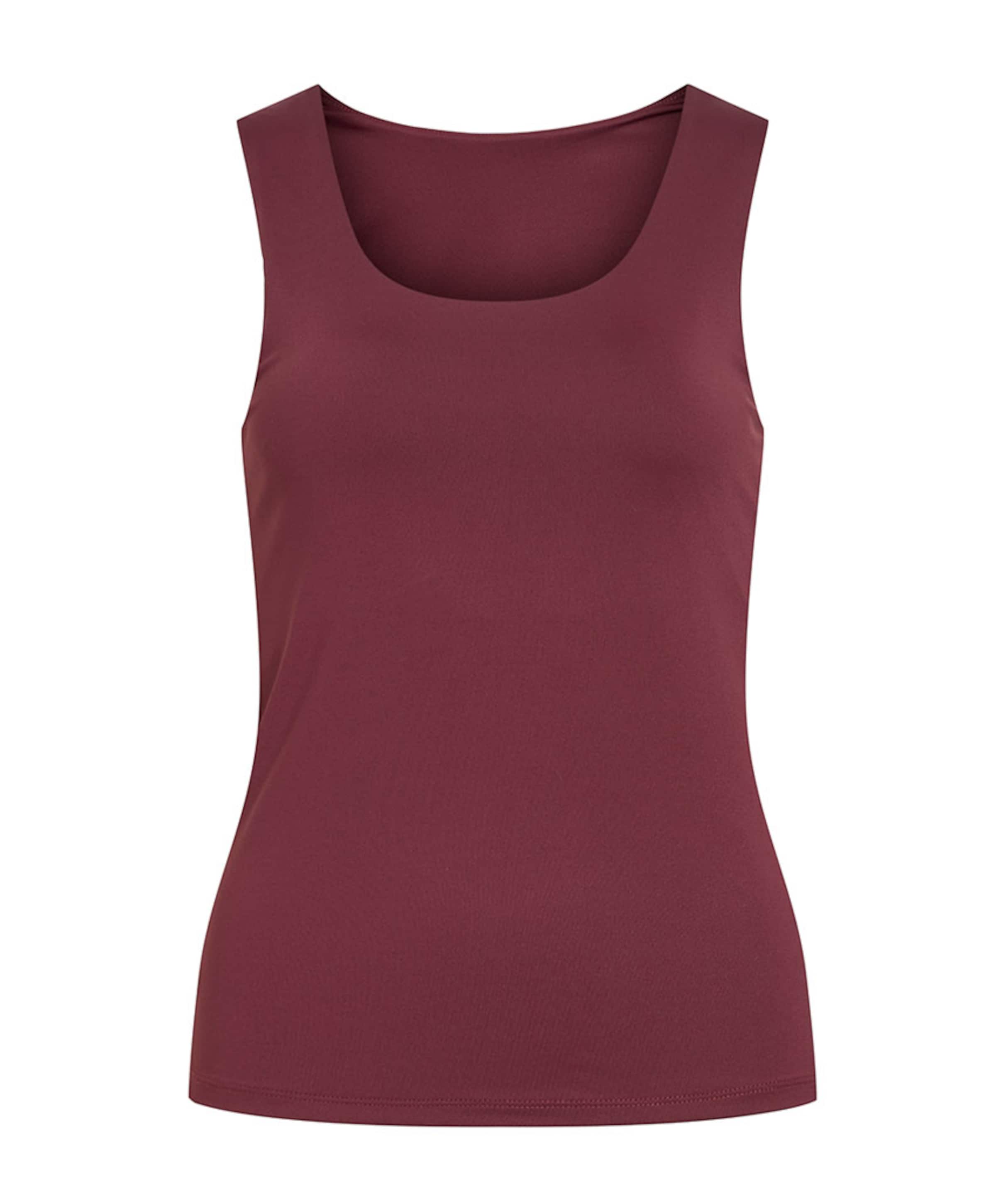 Dames top bordeaux