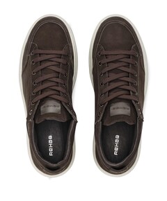 RUSSEL NUB heren sneakers bruin