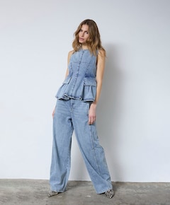 Dames top blauw