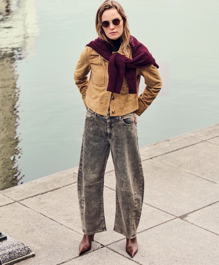 DAKOTA dames jeans bruin