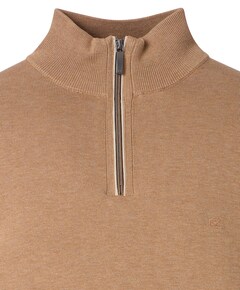 Trui met rits bruin