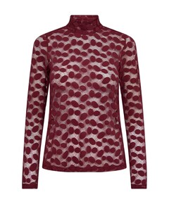 Dames longsleeve bordeaux