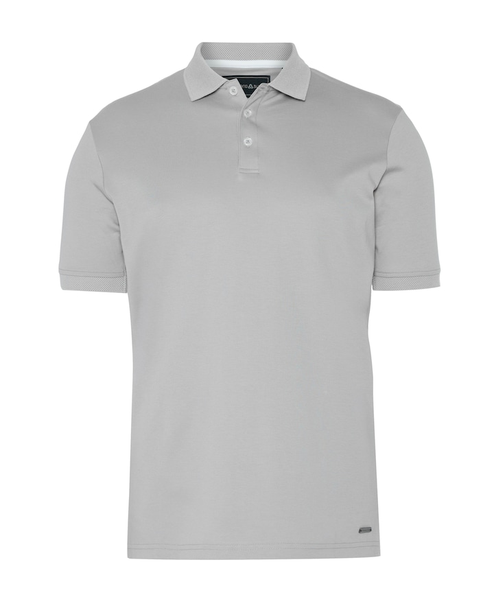 Heren polo grijs