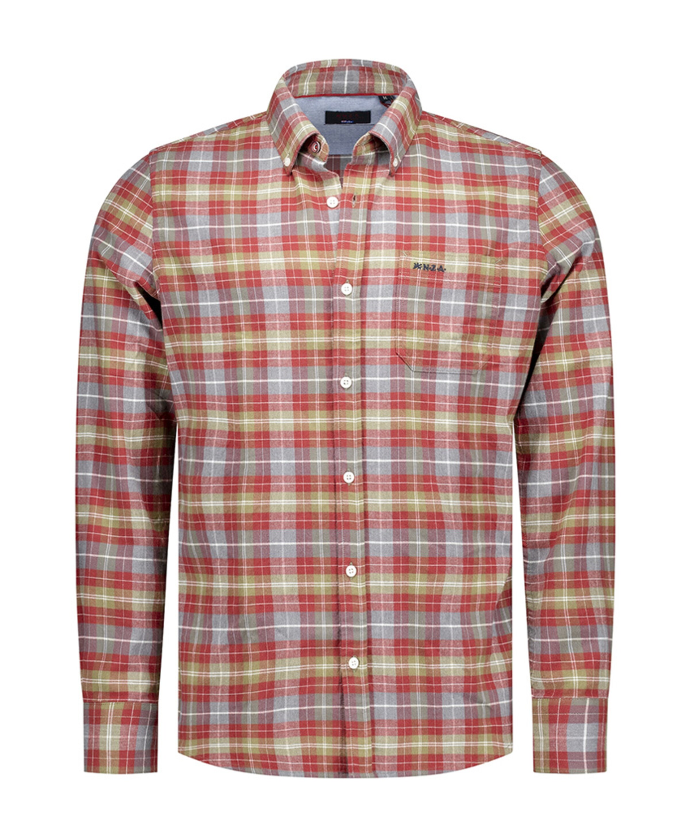 Overhemd lange mouw rood