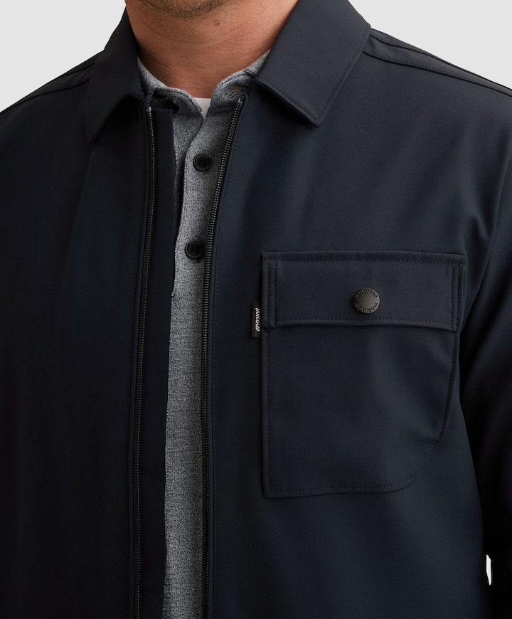 Heren overshirt blauw