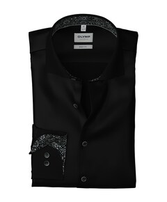 Overhemd extra lange mouw zwart