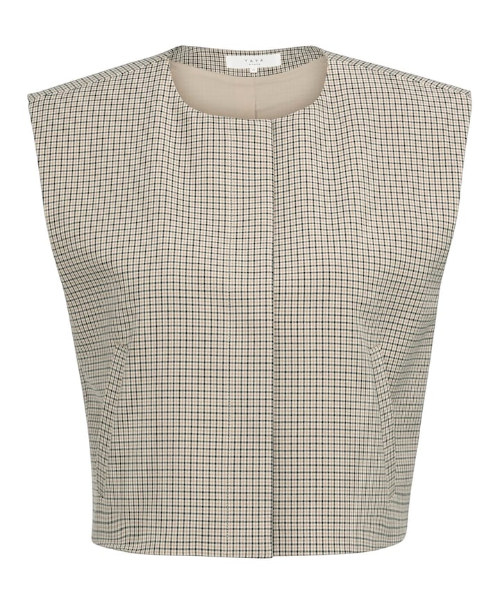 Dames gilet beige
