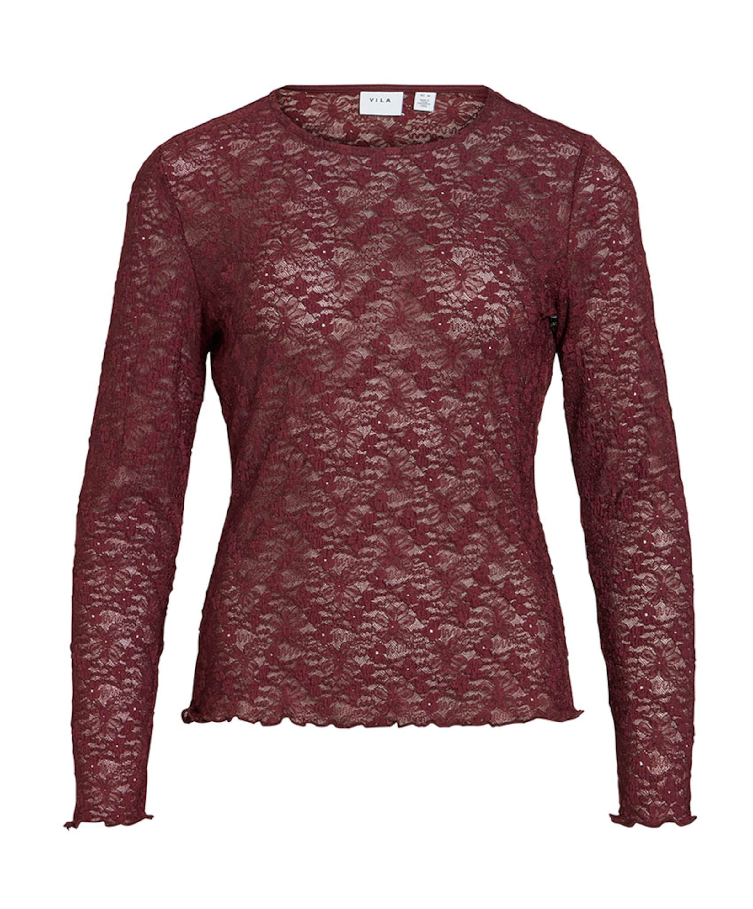Dames longsleeve bordeaux