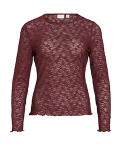 Dames longsleeve bordeaux
