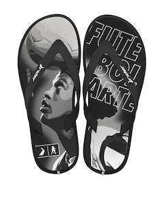 Rider R10 Kids jongens slippers zwart