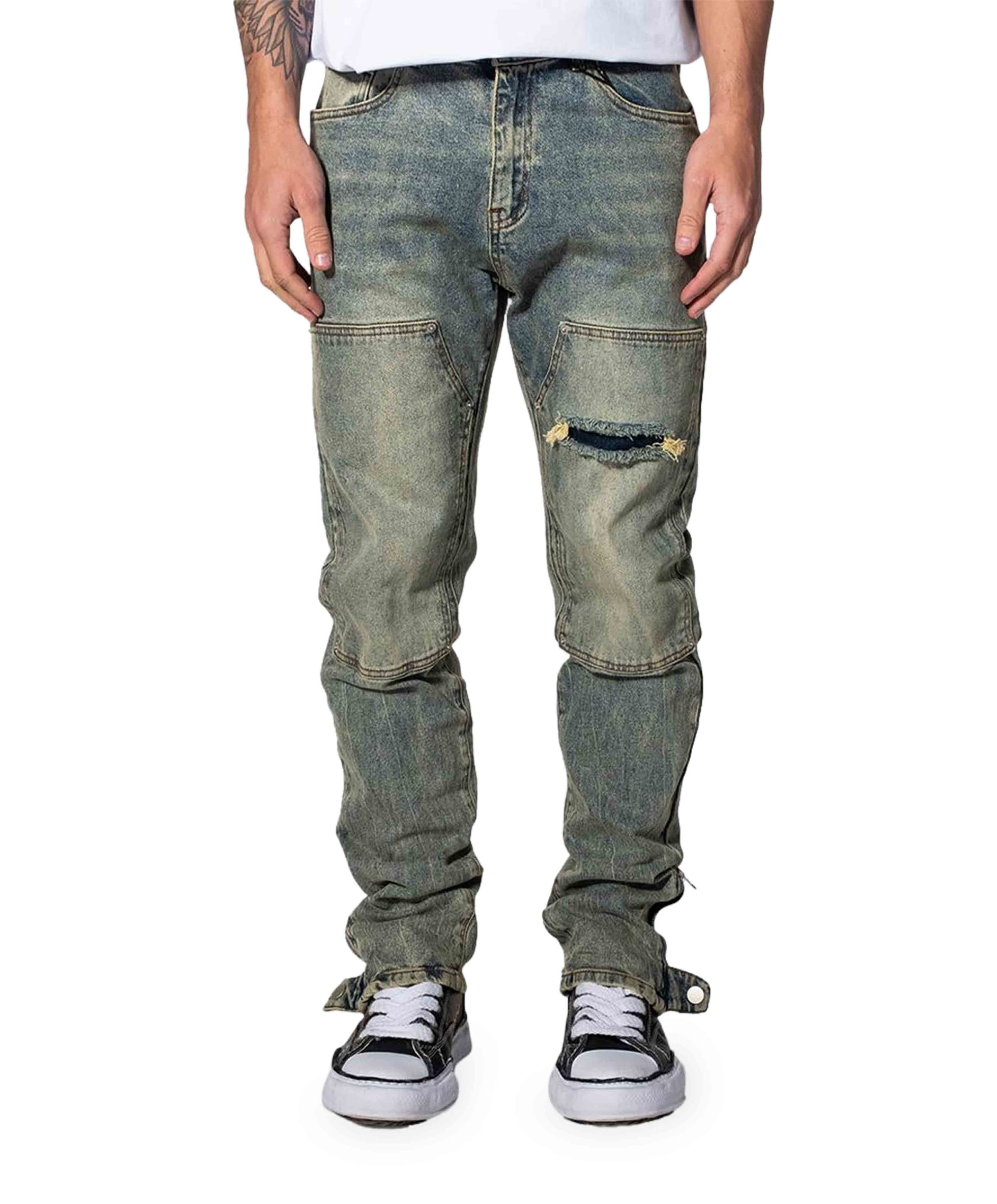 Heren jeans grijs