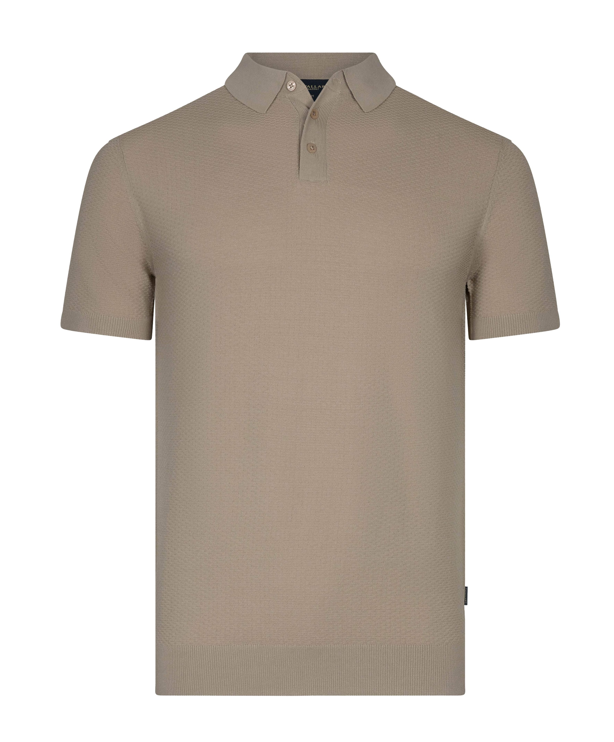 Heren polo beige
