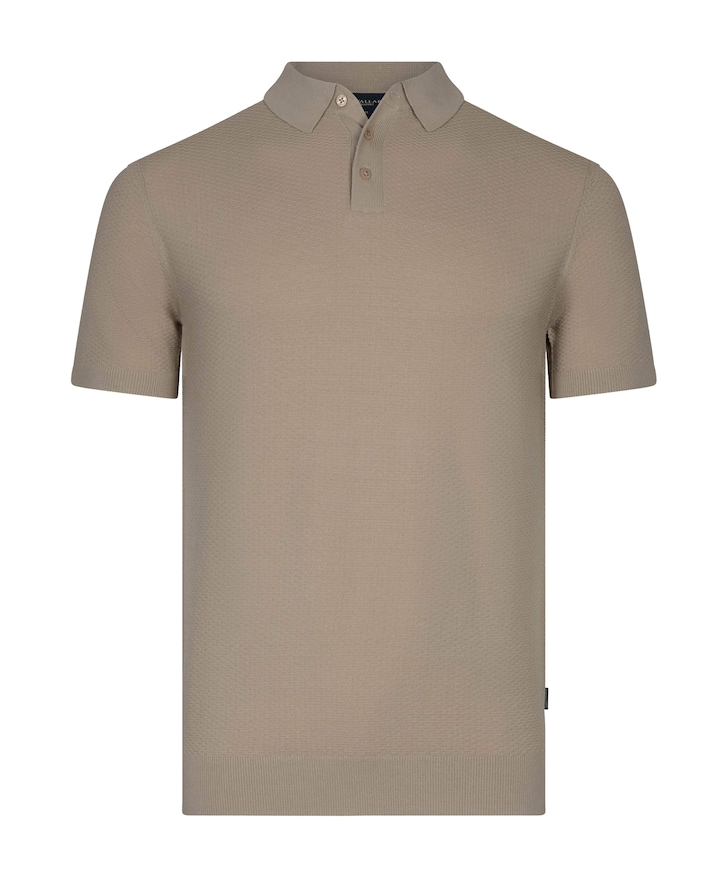 Heren polo beige