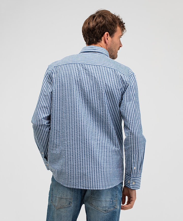 Heren T-shirt blauw