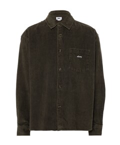 Obey Buckley Corduroy Woven overshirt groen
