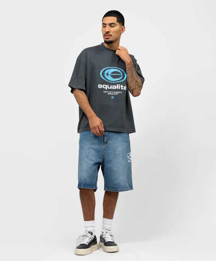 Uniseks t-shirt grijs