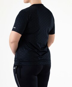 Dames plussize t-shirt blauw